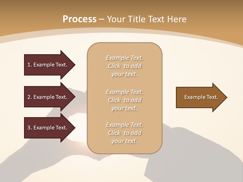 Couple Sky Hands PowerPoint Template