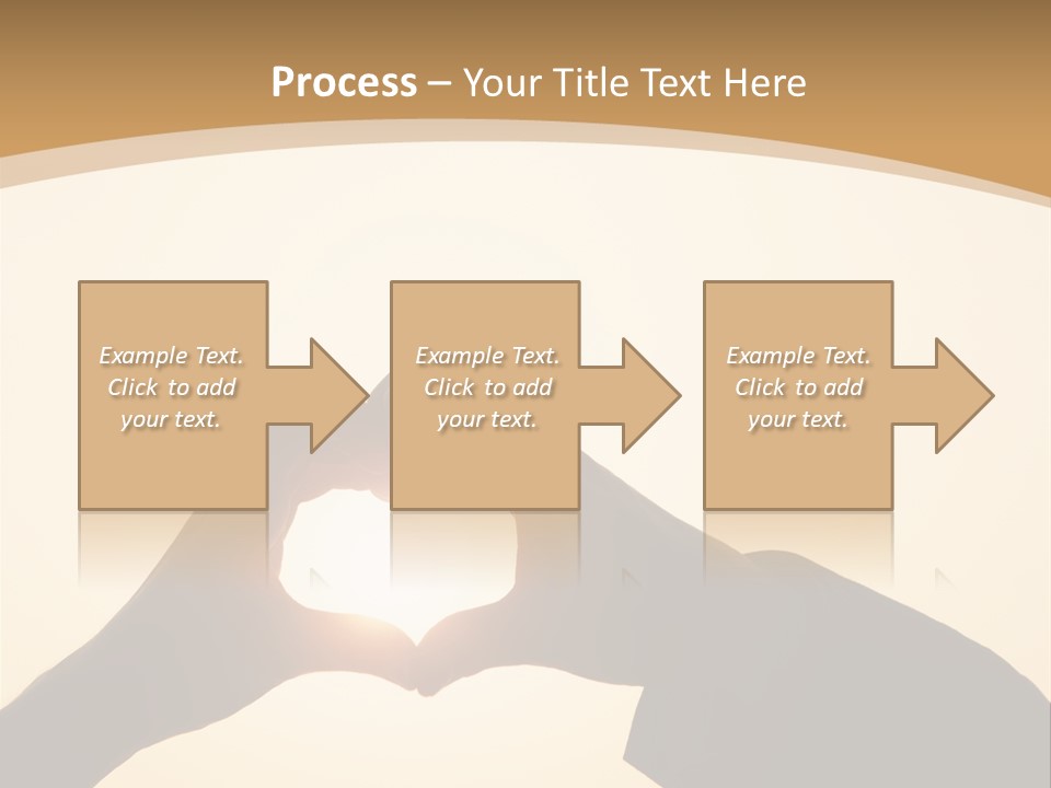 Couple Sky Hands PowerPoint Template