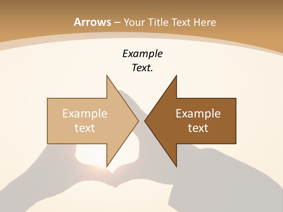 Couple Sky Hands PowerPoint Template