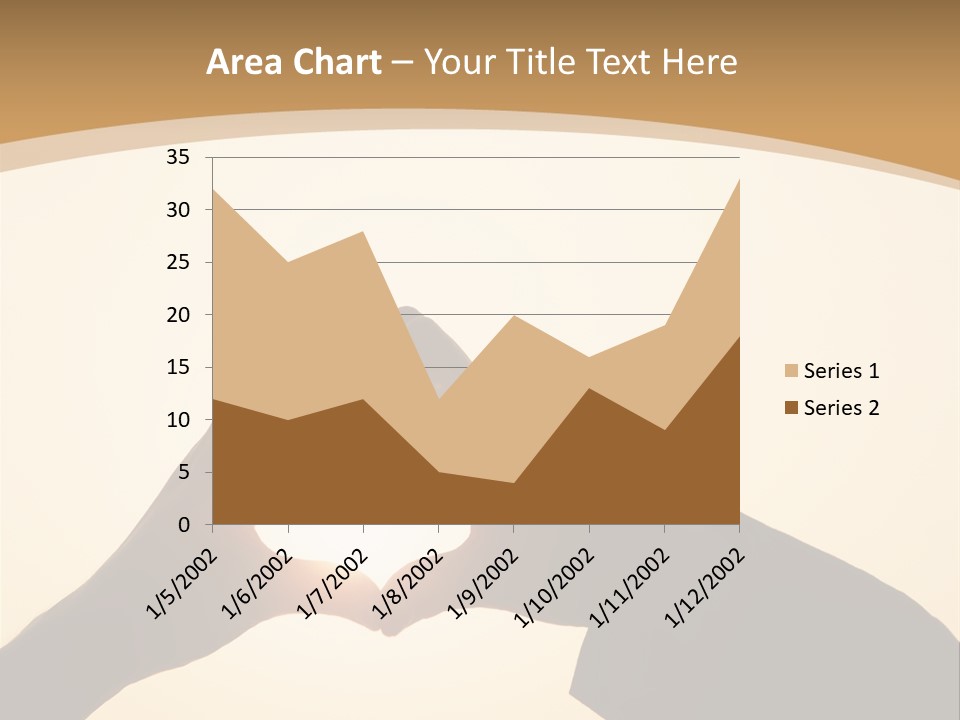 Couple Sky Hands PowerPoint Template
