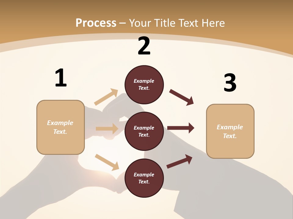 Couple Sky Hands PowerPoint Template