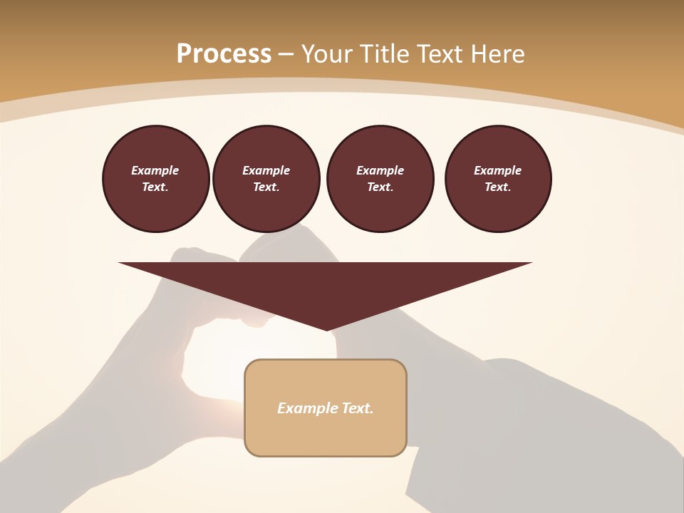 Couple Sky Hands PowerPoint Template