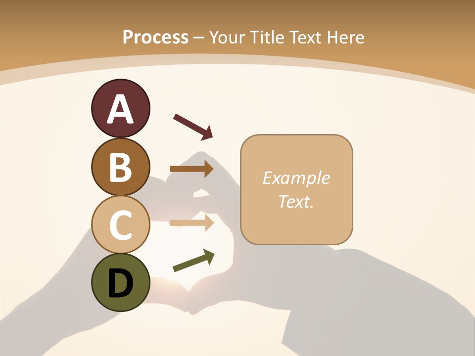 Couple Sky Hands PowerPoint Template
