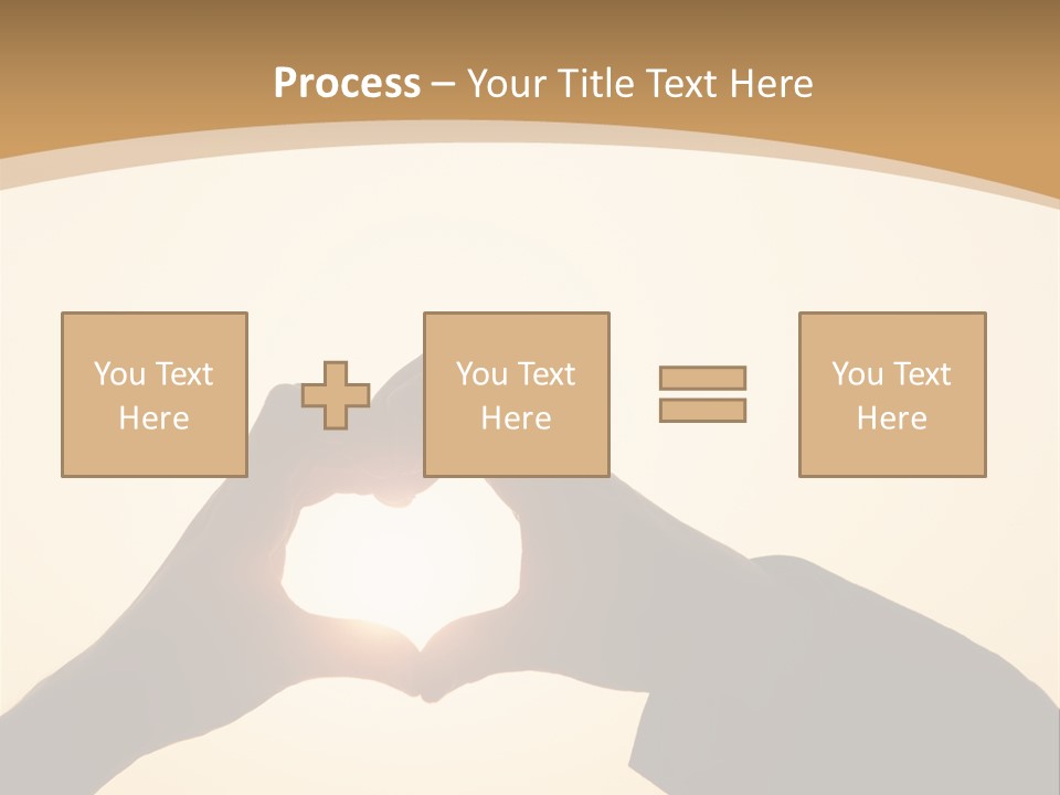 Couple Sky Hands PowerPoint Template