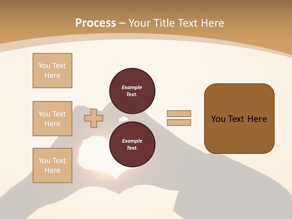 Couple Sky Hands PowerPoint Template