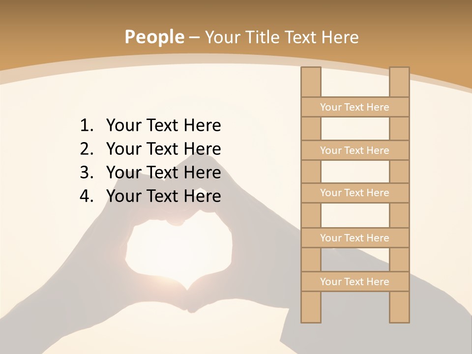 Couple Sky Hands PowerPoint Template