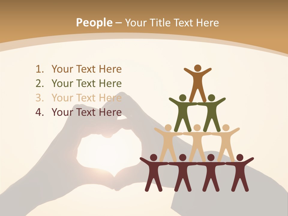 Couple Sky Hands PowerPoint Template