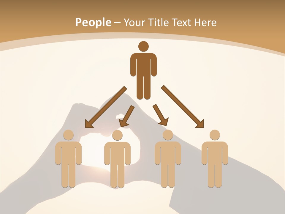 Couple Sky Hands PowerPoint Template