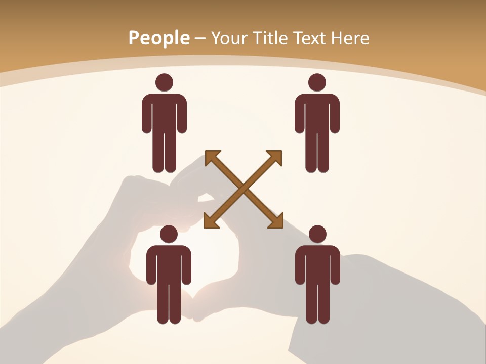 Couple Sky Hands PowerPoint Template