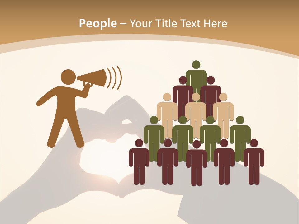 Couple Sky Hands PowerPoint Template