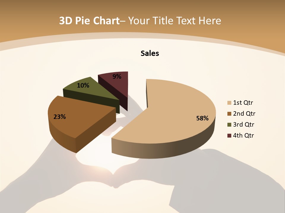 Couple Sky Hands PowerPoint Template