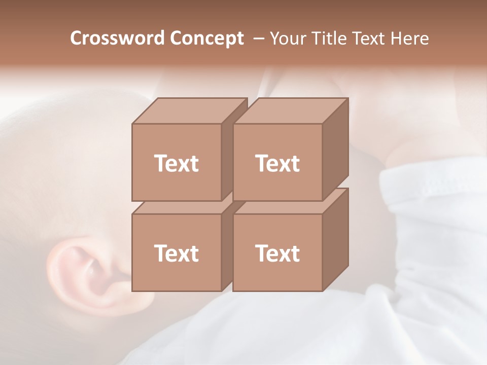 Motherhood Caucasian Tenderness PowerPoint Template