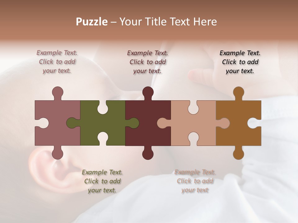 Motherhood Caucasian Tenderness PowerPoint Template