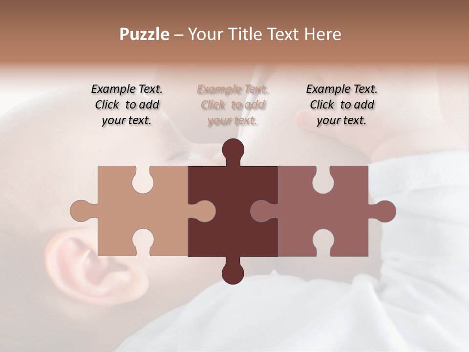 Motherhood Caucasian Tenderness PowerPoint Template