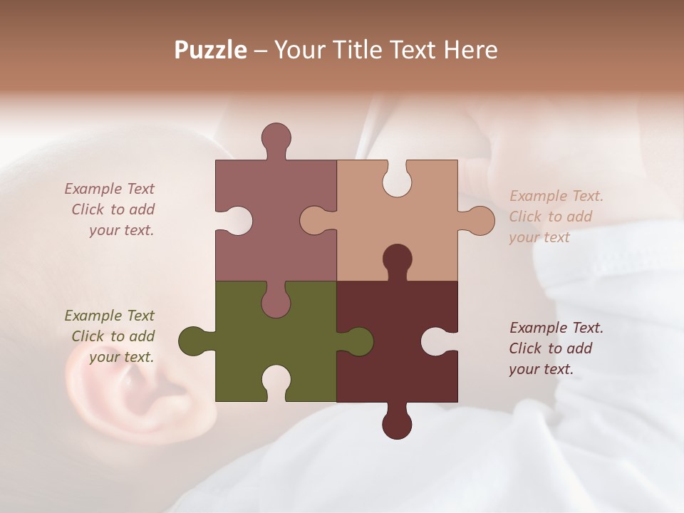 Motherhood Caucasian Tenderness PowerPoint Template