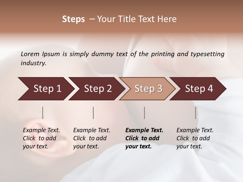 Motherhood Caucasian Tenderness PowerPoint Template