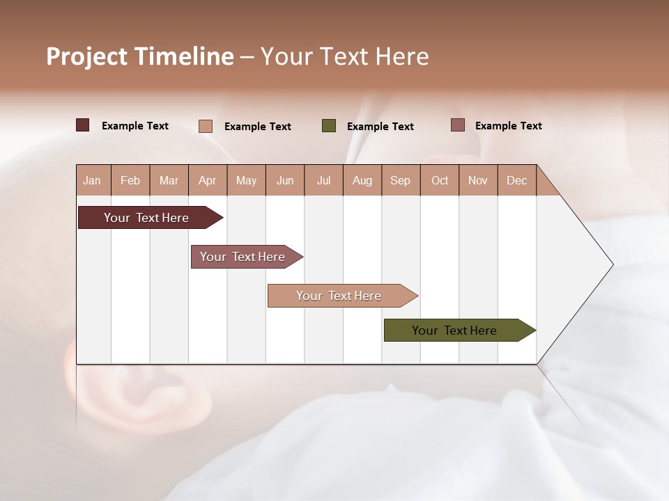 Motherhood Caucasian Tenderness PowerPoint Template