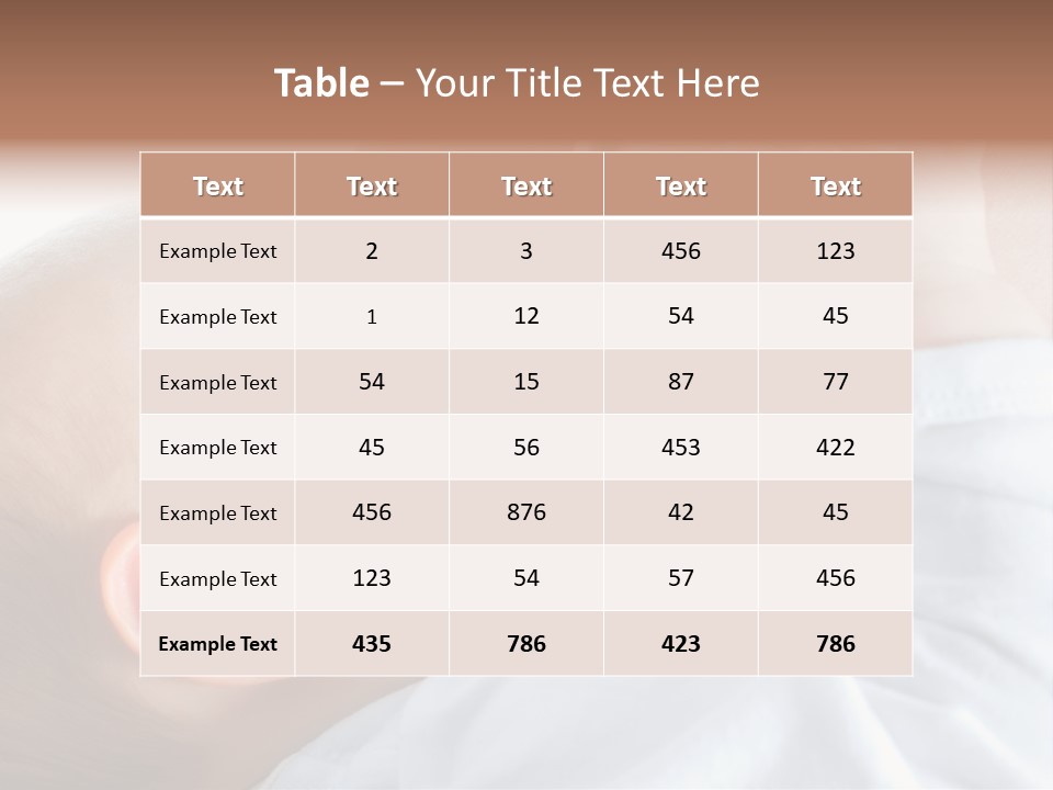 Motherhood Caucasian Tenderness PowerPoint Template