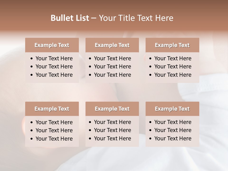 Motherhood Caucasian Tenderness PowerPoint Template