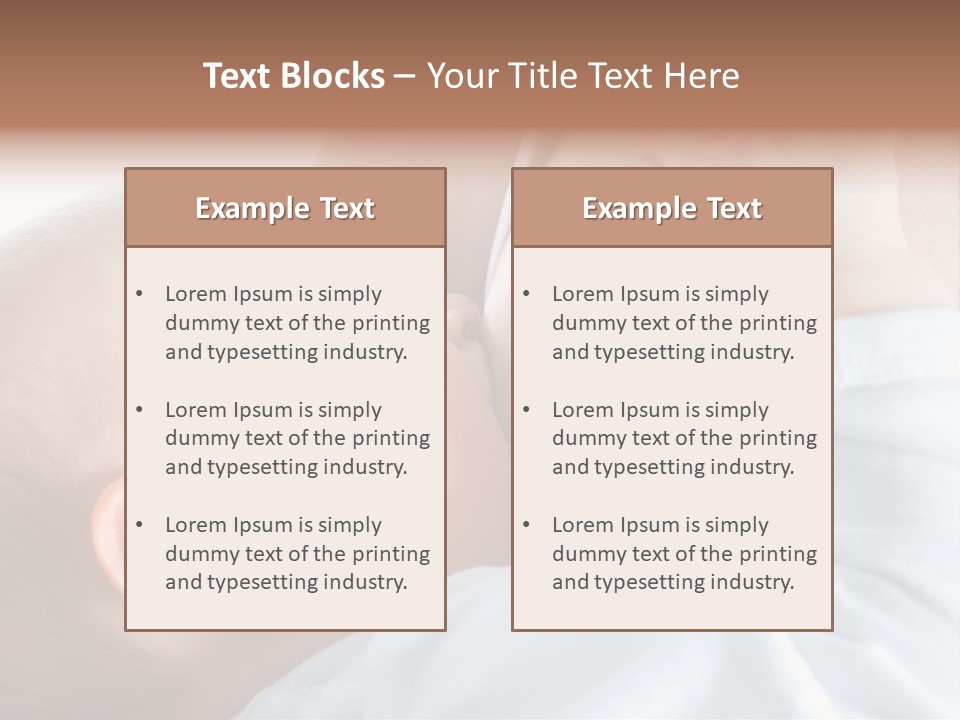 Motherhood Caucasian Tenderness PowerPoint Template