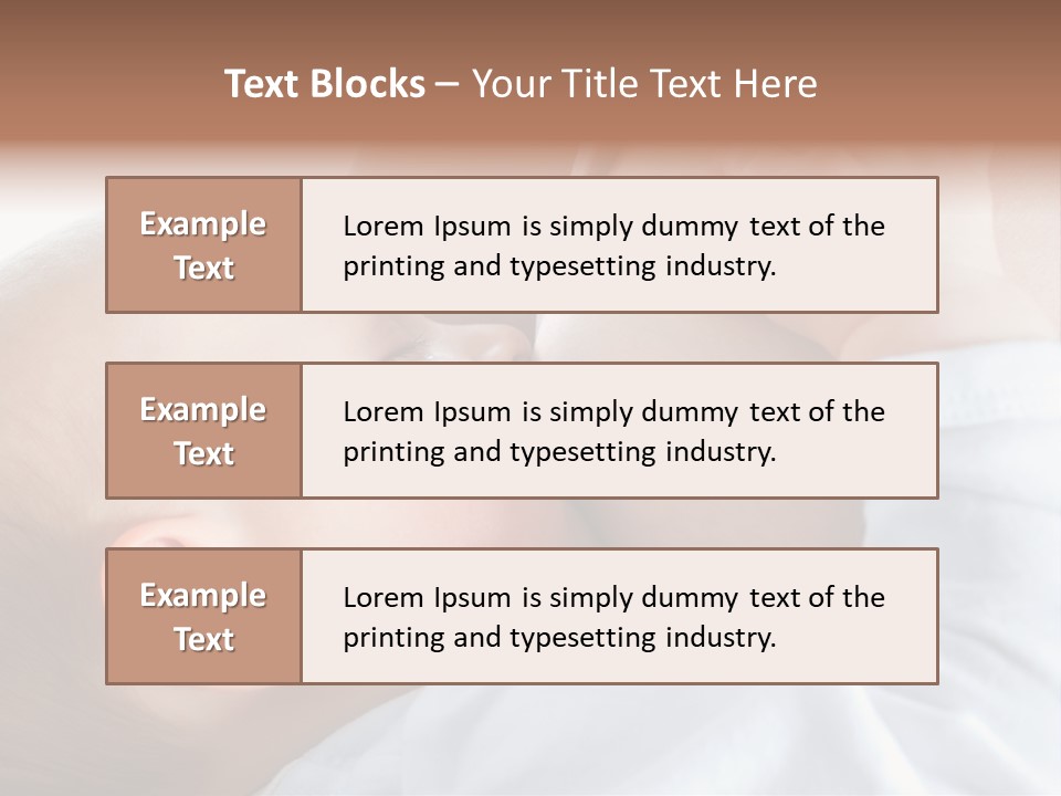 Motherhood Caucasian Tenderness PowerPoint Template
