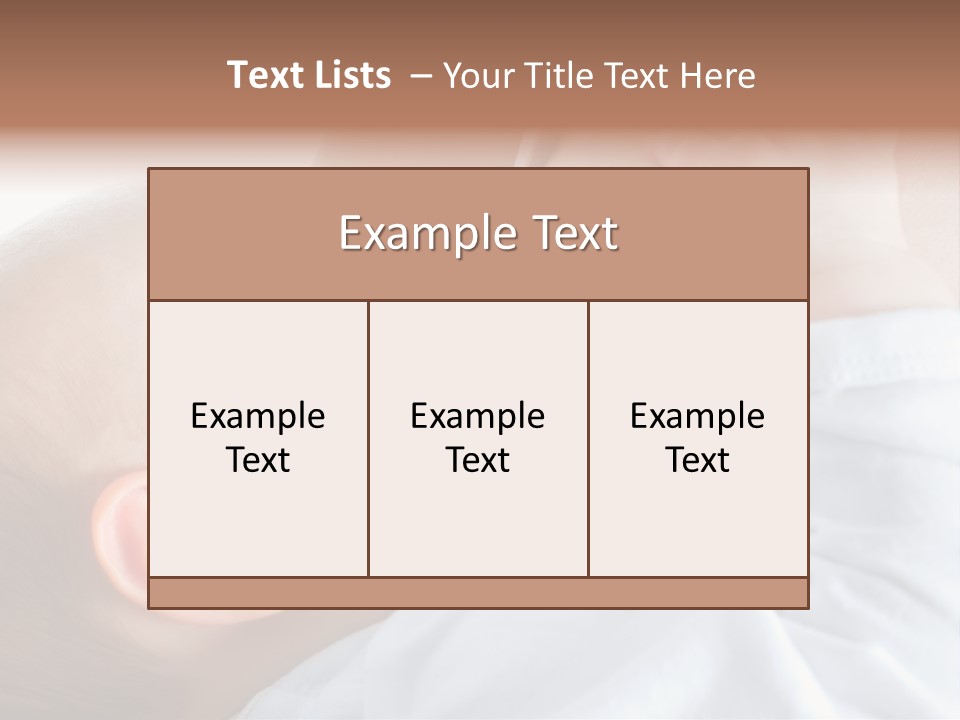 Motherhood Caucasian Tenderness PowerPoint Template