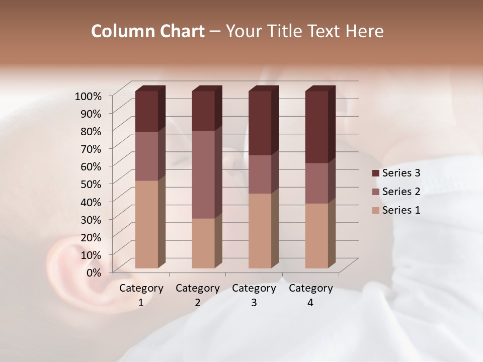 Motherhood Caucasian Tenderness PowerPoint Template