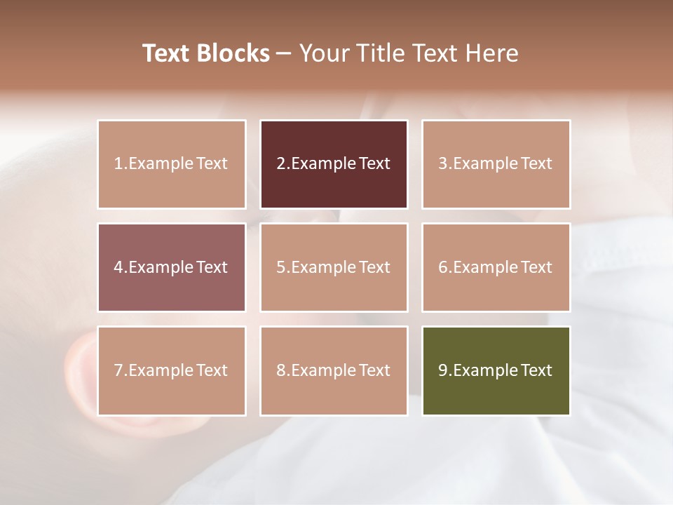 Motherhood Caucasian Tenderness PowerPoint Template