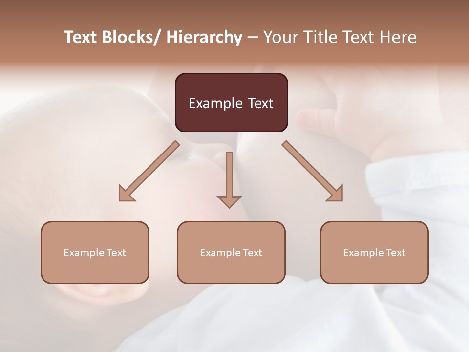 Motherhood Caucasian Tenderness PowerPoint Template
