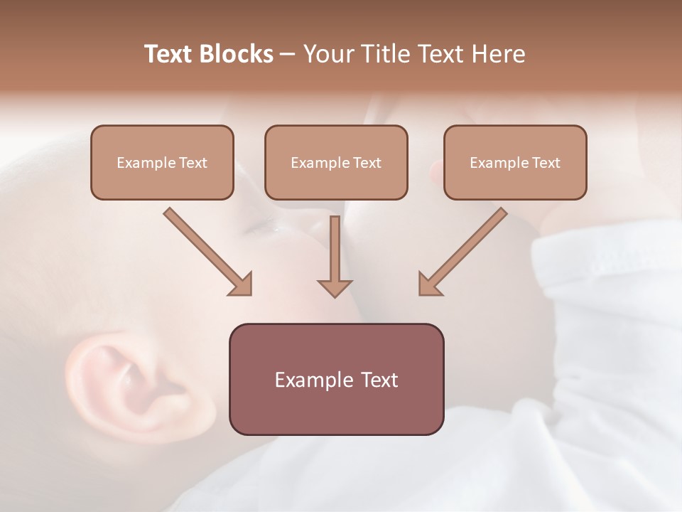 Motherhood Caucasian Tenderness PowerPoint Template