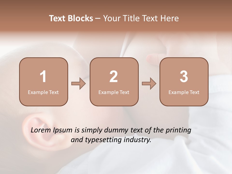 Motherhood Caucasian Tenderness PowerPoint Template