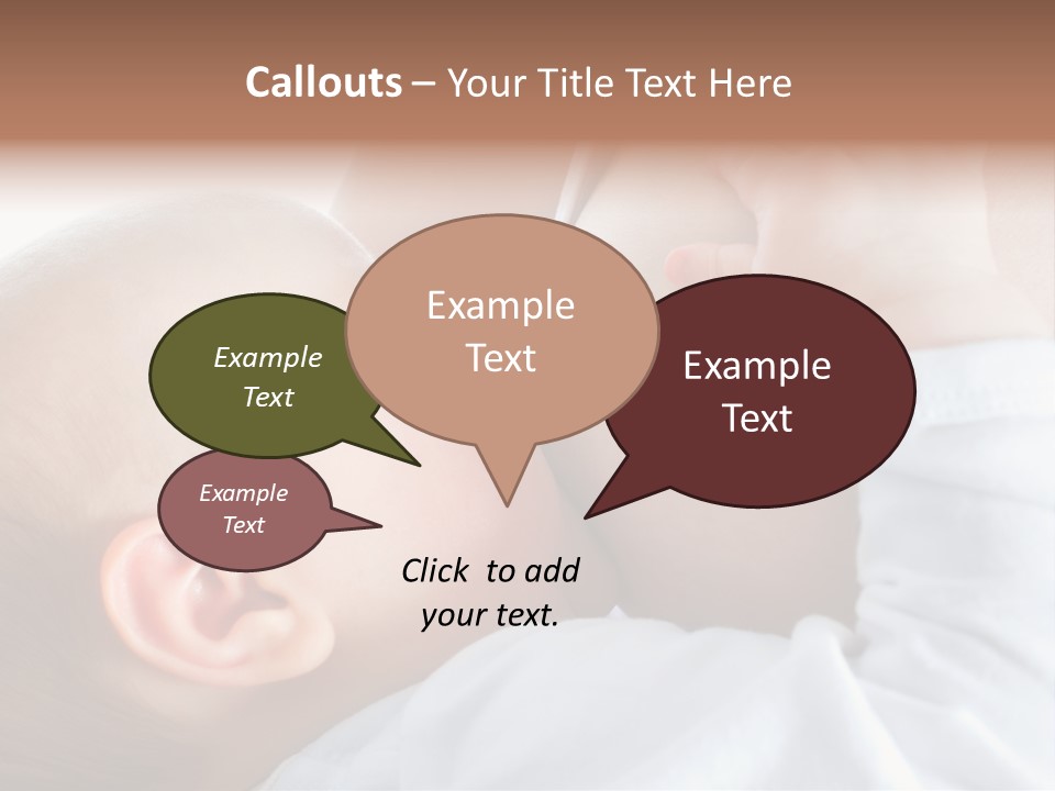 Motherhood Caucasian Tenderness PowerPoint Template