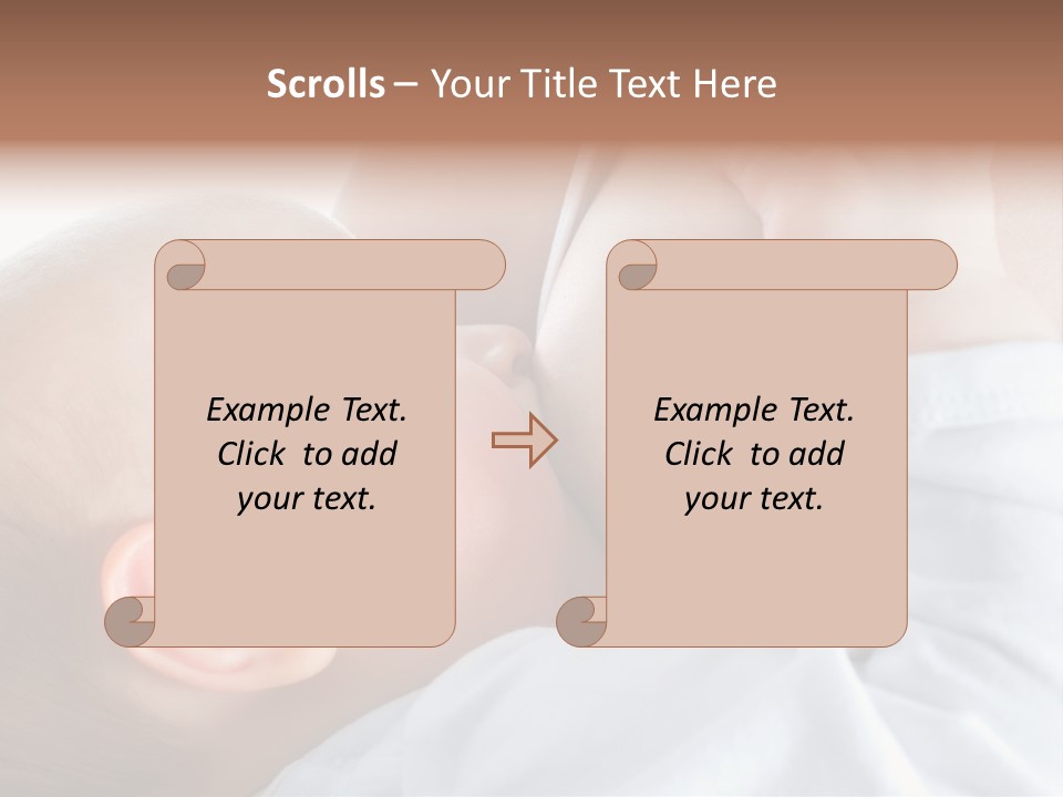 Motherhood Caucasian Tenderness PowerPoint Template