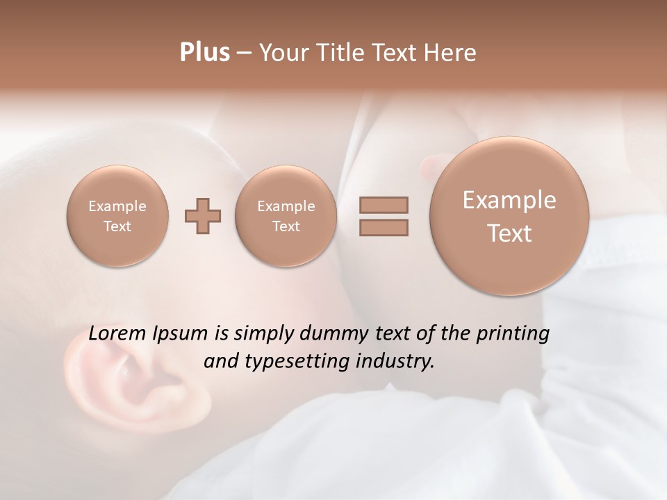 Motherhood Caucasian Tenderness PowerPoint Template