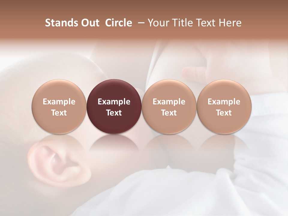 Motherhood Caucasian Tenderness PowerPoint Template