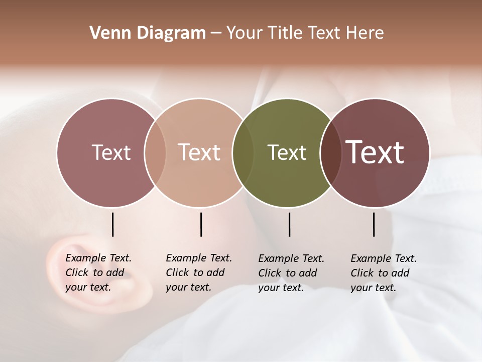 Motherhood Caucasian Tenderness PowerPoint Template