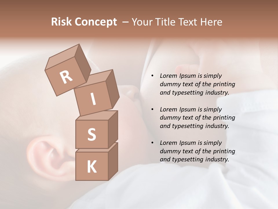 Motherhood Caucasian Tenderness PowerPoint Template