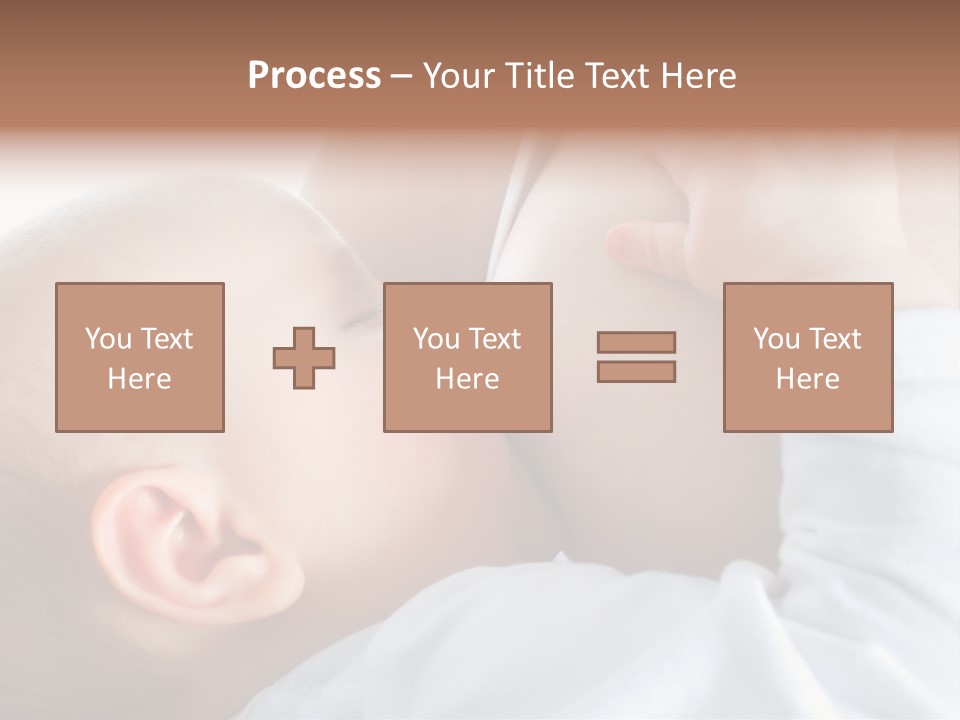 Motherhood Caucasian Tenderness PowerPoint Template