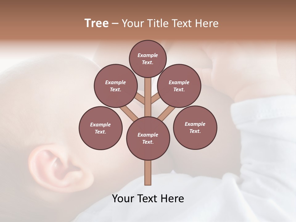Motherhood Caucasian Tenderness PowerPoint Template