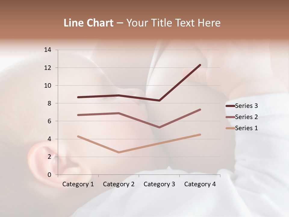 Motherhood Caucasian Tenderness PowerPoint Template