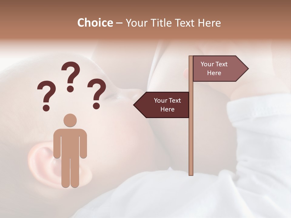 Motherhood Caucasian Tenderness PowerPoint Template