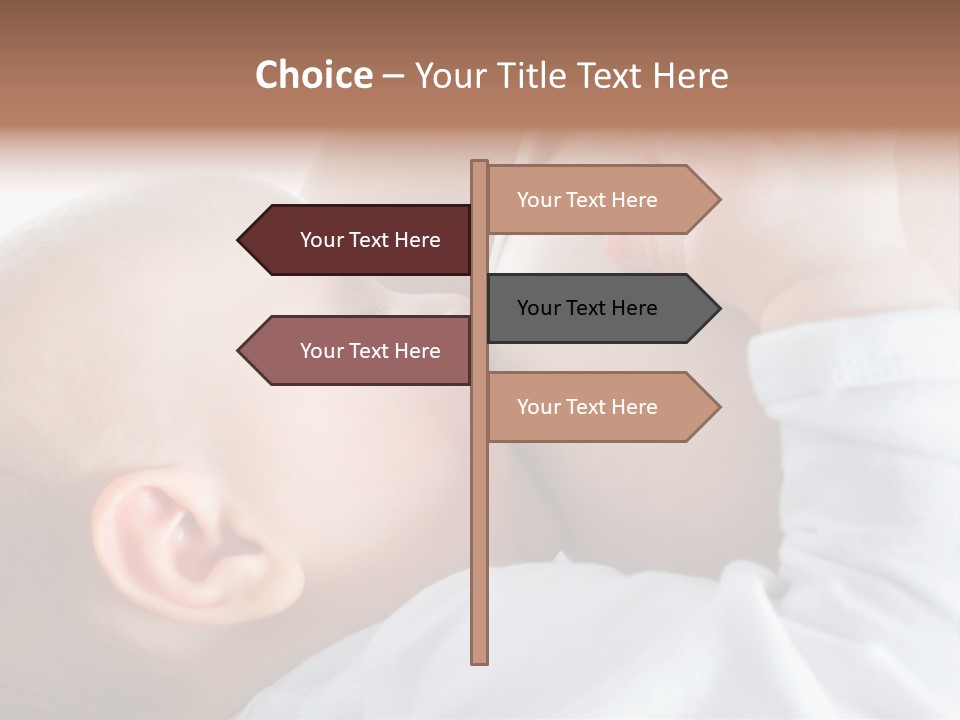 Motherhood Caucasian Tenderness PowerPoint Template