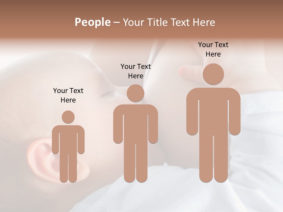 Motherhood Caucasian Tenderness PowerPoint Template