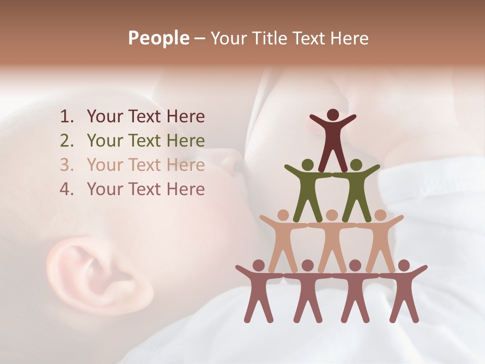 Motherhood Caucasian Tenderness PowerPoint Template