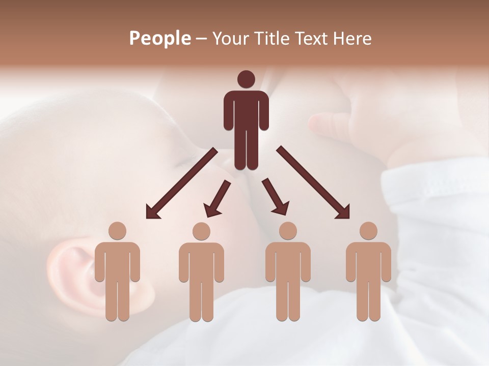 Motherhood Caucasian Tenderness PowerPoint Template