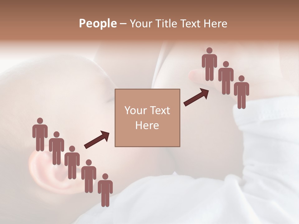 Motherhood Caucasian Tenderness PowerPoint Template