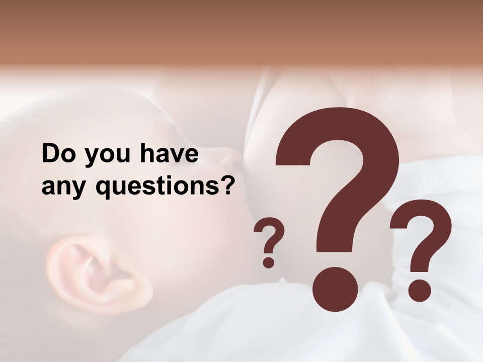 Motherhood Caucasian Tenderness PowerPoint Template