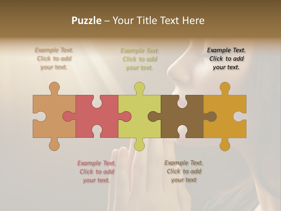 Female Prayer Belief PowerPoint Template