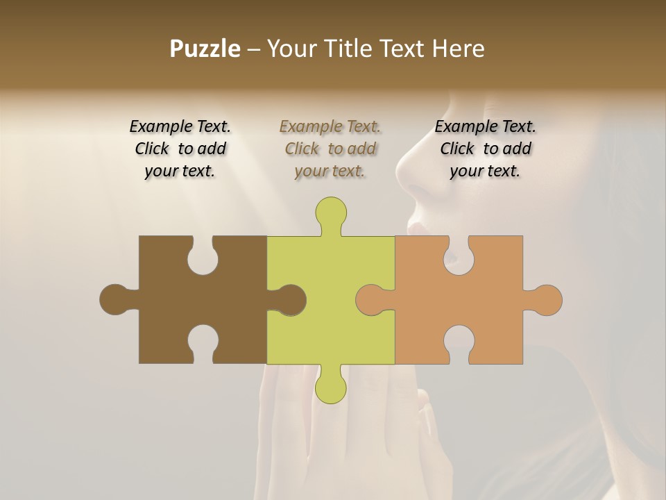 Female Prayer Belief PowerPoint Template