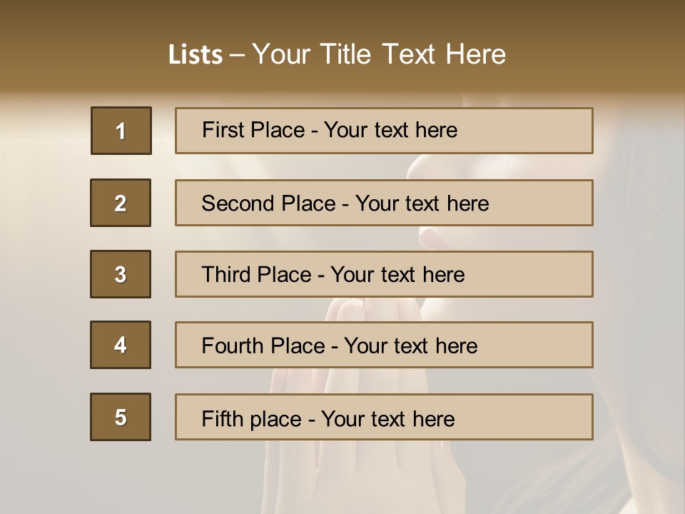 Female Prayer Belief PowerPoint Template